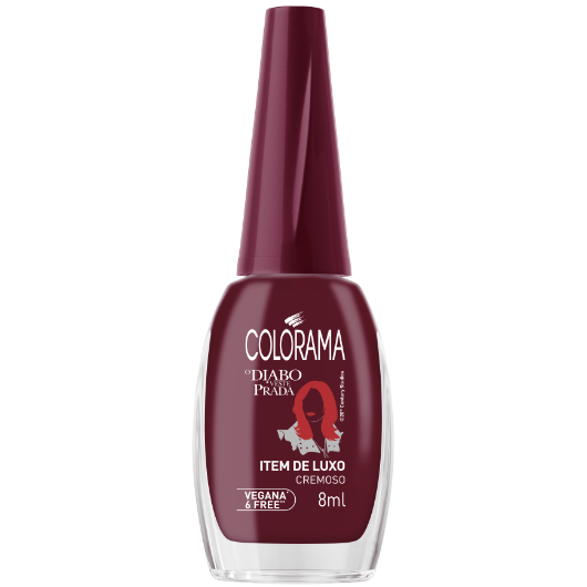 Diabo Veste Prada - Item de Luxo - Esmalte Vinho