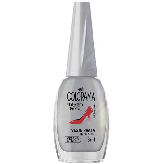 Diabo Veste Prada - Veste Prata - Esmalte Prata