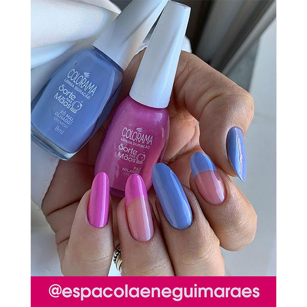 Decorações de unhas com francesinhas coloridas | Colorama