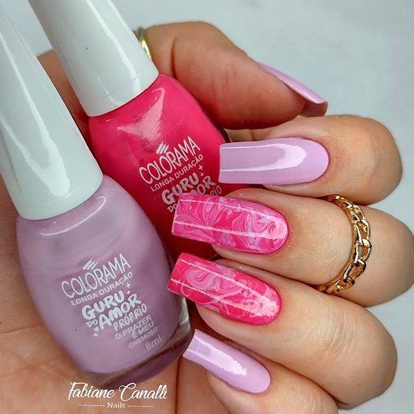 Unhas com alongamentos em gel   decoradas | Colorama