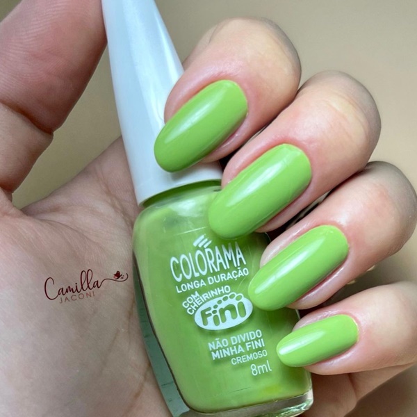 Esmalte verde oliva: Coleção+Fini