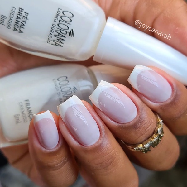 Unhas francesinha