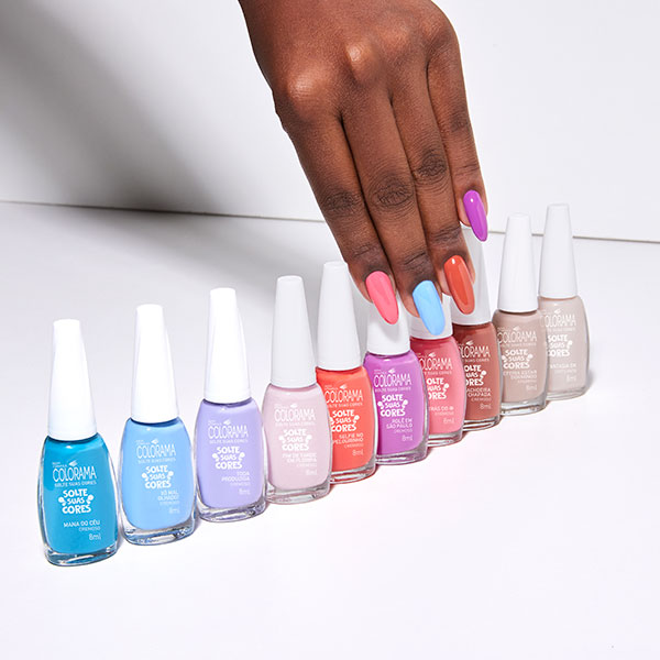 Cores de esmalte da nova coleção de colorama “Solte suas Cores”