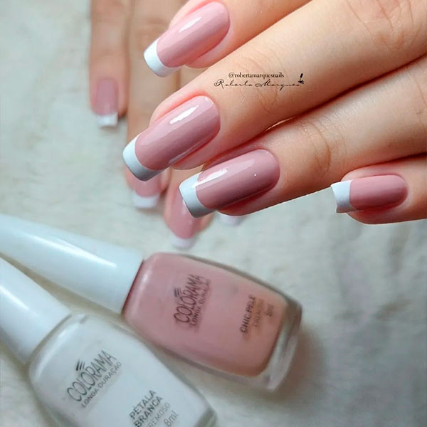  Inspirações de unhas francesinhas tradicionais | Colorama