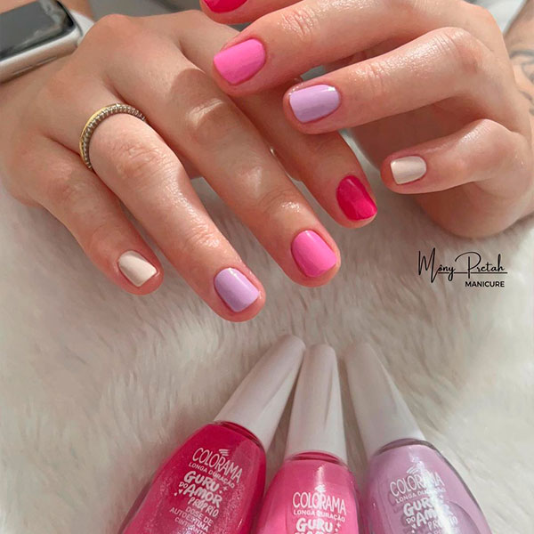 Aposte nas unhas de gel degradê