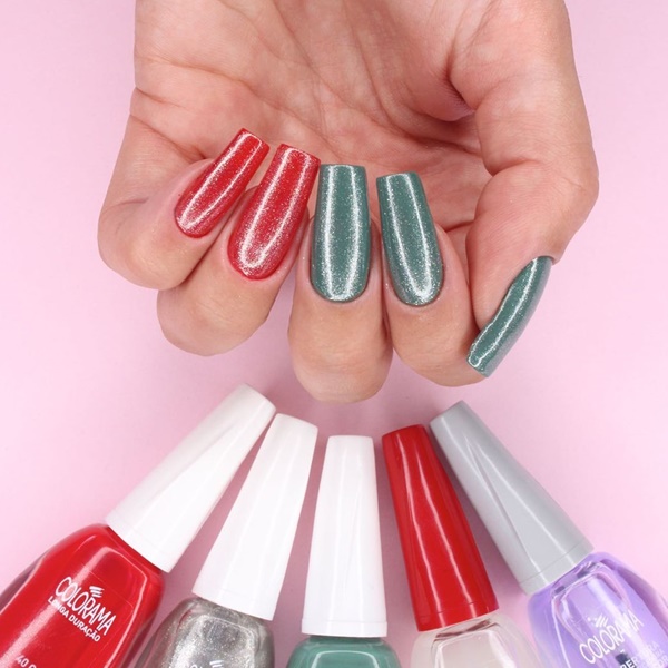5 ideias de unhas decoradas vermelhas para o natal