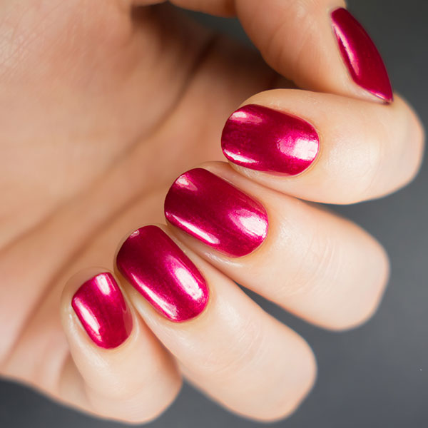Unhas vermelhas para o ano novo