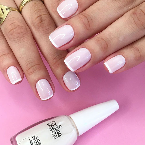 Tom de branco para fazer unhas olho grego