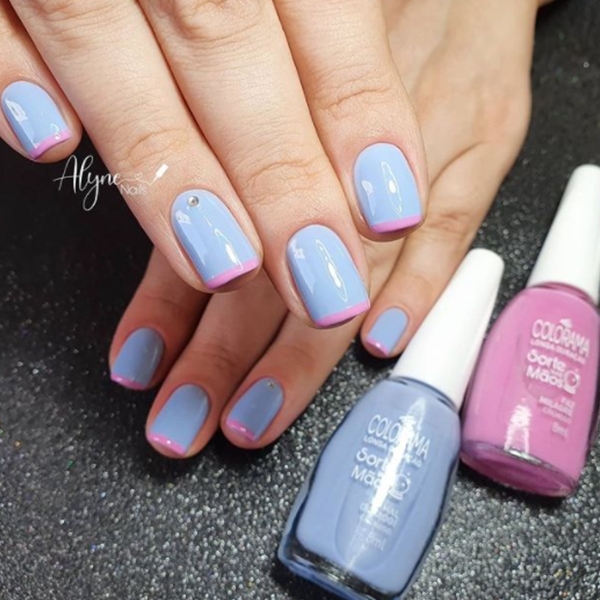Candy color unhas