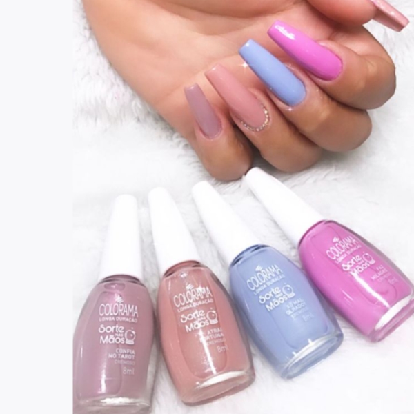 Esmalte Multicolorido é Vida