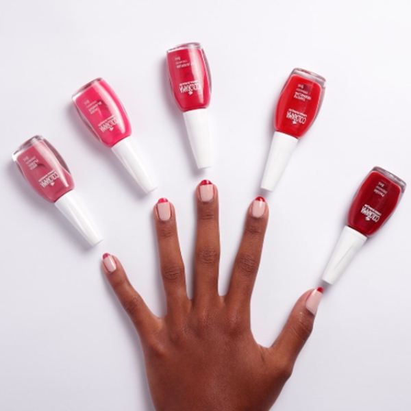 Unhas decoradas para o natal: unha francesinha