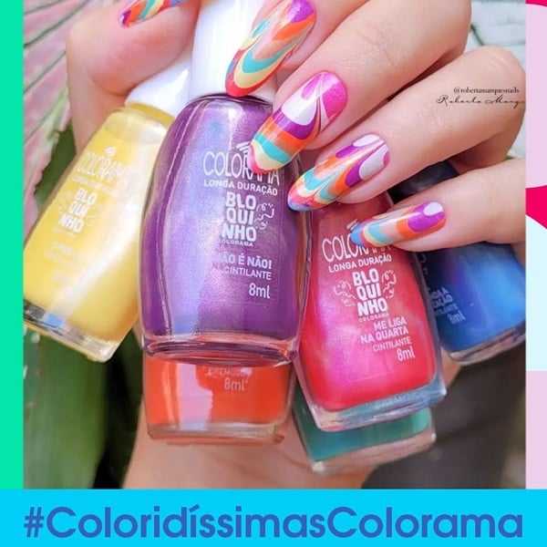 Inspiração de unhas decoradas para o signo de sagitário