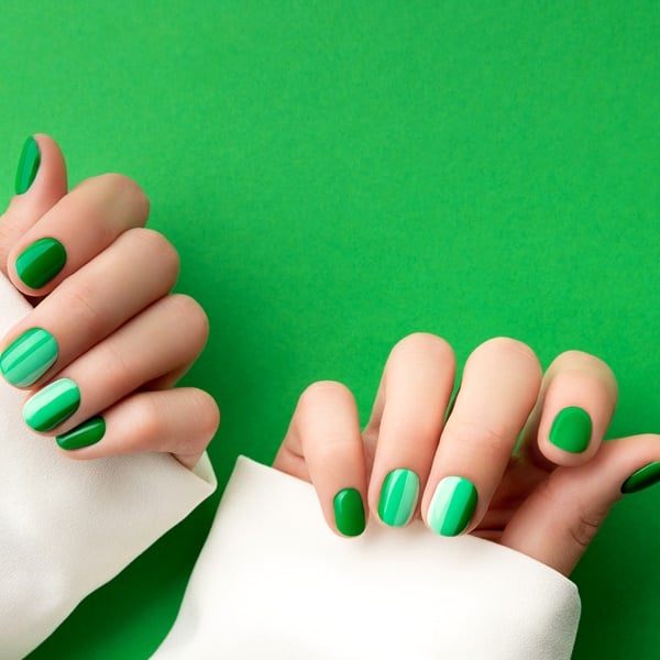 Unhas decoradas verde: Fotos e passo a passo