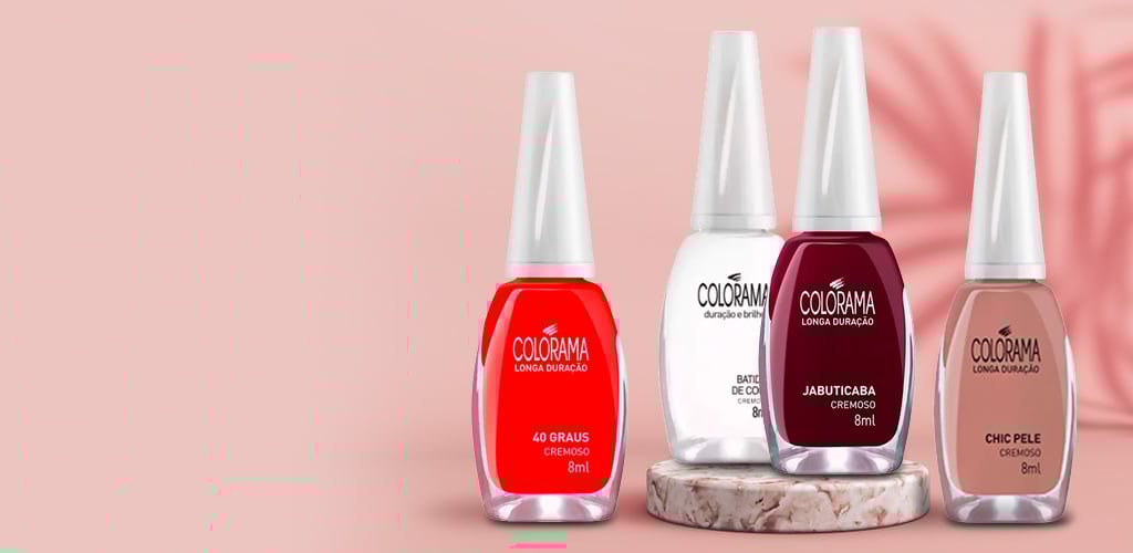 Esmalte Colorama é cor, duração e brilho