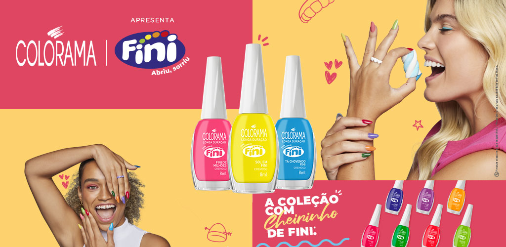 Fini+Colorama: nova coleção conta com cheirinho de infância