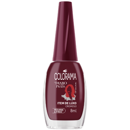 Diabo Veste Prada - Item de Luxo - Esmalte Vinho