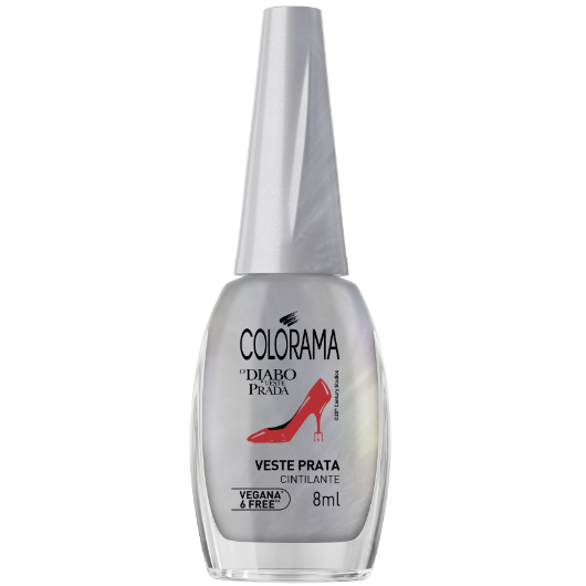 Diabo Veste Prada - Veste Prata - Esmalte Prata