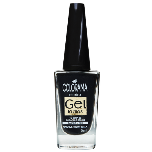 Pack | Esmalte Mais que preto, black | Colorama
