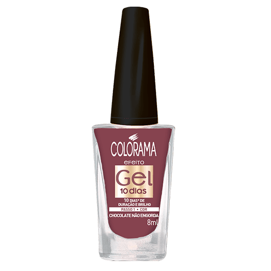 Esmalte Colorama Efeito Gel Chocolate Não Engorda