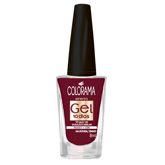 Esmalte Colorama Efeito Gel Na Dúvida, Vinho!