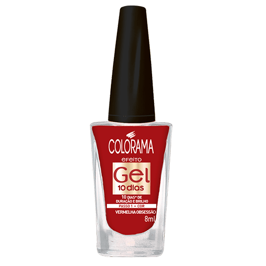 Esmalte Colorama Efeito Gel Vermelha Obsessão