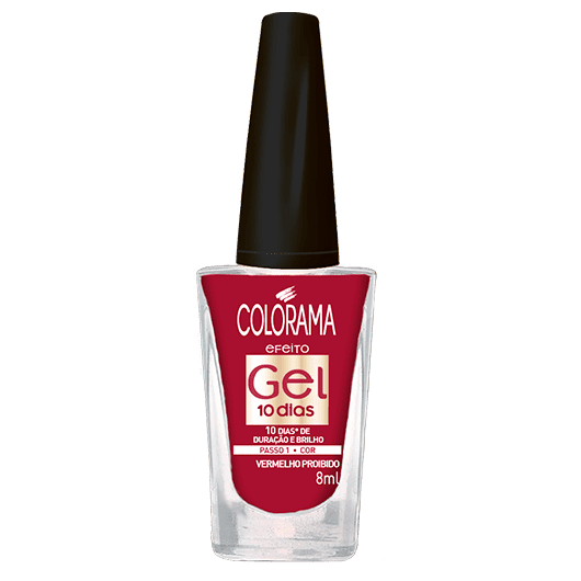 Esmalte Colorama Efeito Gel Vermelho Proibido